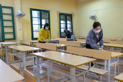 Huyện Sóc Sơn: Học sinh 5 khối lớp đi học trực tiếp từ ngày 21/3