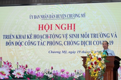 Huyện Chương Mỹ phát động chiến dịch  "Ngày Chủ nhật xanh"