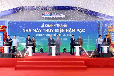 Tập đoàn Kosy khánh thành nhà máy Thủy điện Nậm Pạc 34 MW