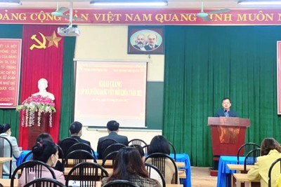 Huyện Sóc Sơn khai giảng lớp bồi dưỡng đảng viên mới khóa I năm 2022