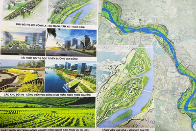 Phê duyệt Quy hoạch phân khu đô thị sông Hồng đi qua 13 quận, huyện