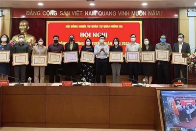 Quận Đống Đa hoàn thành 100% chỉ tiêu giao quân năm 2022