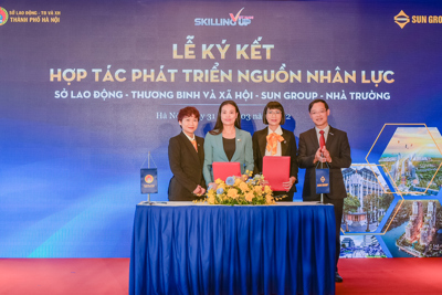 Sun Group ký kết với Sở LĐTBXH Hà Nội phát triển nguồn nhân lực