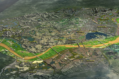Hà Nội: Công bố đồ án quy hoạch phân khu sông Hồng và sông Đuống