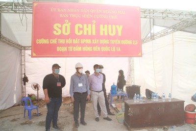 Cưỡng chế, giải phóng 2.900m2 thuộc Dự án đường Vành đai 2,5