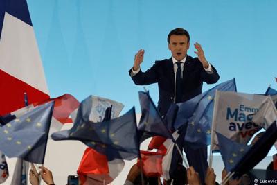 Ông Emmanuel Macron giành chiến thắng vòng 1 bầu cử Tổng thống Pháp