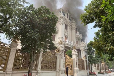 Thông tin mới nhất về vụ cháy tòa biệt thự "khủng" ở Quảng Ninh