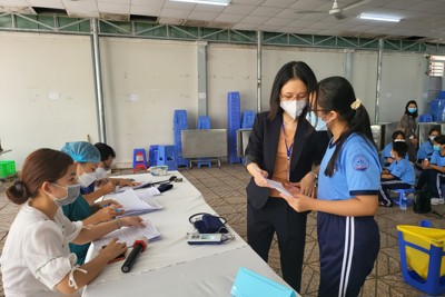 TP Hồ Chí Minh: 10.434 trẻ từ 5 đến dưới 12 tuổi tiêm vaccine phòng Covid-19