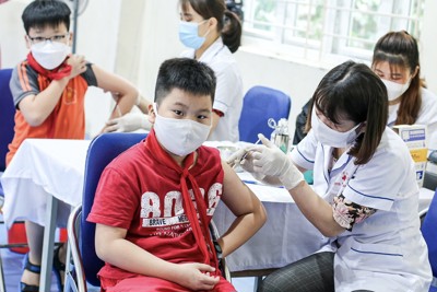 Quận Thanh Xuân: Tiêm vaccine phòng Covid-19 cho gần 5.000 học sinh tiểu học