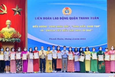 Quận Thanh Xuân: 88 công nhân giỏi, sáng kiến, sáng tạo được tuyên dương