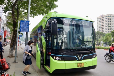 Hà Nội có thêm tuyến buýt điện E07 KĐT Smart City - Long Biên
