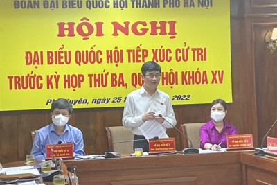 Cử tri 4 huyện phía Nam Hà Nội quan tâm đến lĩnh vực môi trường 