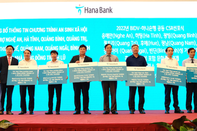 Hana Bank tặng 40 tỷ đồng tài trợ chương trình an sinh xã hội