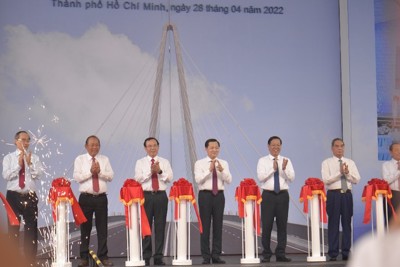 Khánh thành cầu Thủ Thiêm 2, nối Trung tâm TP Hồ Chí Minh với Thủ Đức