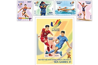 Phát hành bộ tem chào mừng SEA Games 31