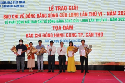 22 tác phẩm đạt Giải báo chí về Đồng bằng sông Cửu Long năm 2021