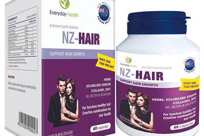 Thực phẩm chức năng NZ-Prostate Max và NZ-Hair quảng cáo gây hiểu nhầm như thuốc 