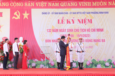 Quận Bắc Từ Liêm: Phường Minh Khai đón nhận Huân chương Lao động hạng Ba
