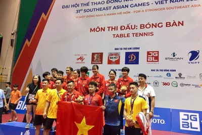 Huy chương vàng lịch sử của bóng bàn Việt Nam sau 19 năm chờ đợi