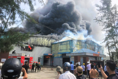 Quảng Nam: Cháy lớn tại công ty may Woochang Việt Nam
