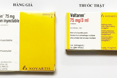 Phát hiện mẫu Voltarén 75 mg nghi ngờ là thuốc giả
