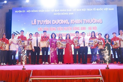 Huyện Đông Anh: Tuyên dương các vận động viên tham gia SEA Games 31