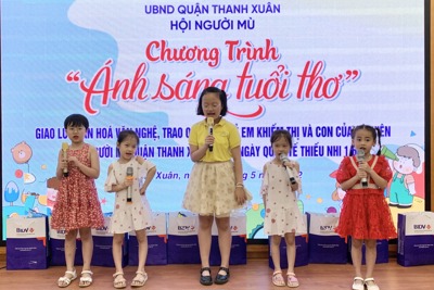 Quận Thanh Xuân: Tết Thiếu nhi cùng chương trình “Ánh sáng tuổi thơ”