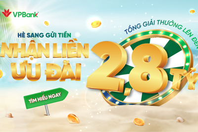 VPBank tri ân khách hàng gửi tiết kiệm Hè 2022