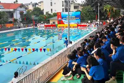 Sơn Tây phát động phong trào tập bơi, phòng chống đuối nước năm 2022