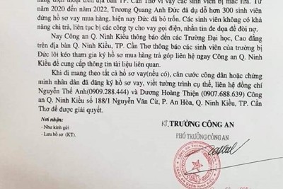 Hàng trăm sinh viên ở Cần Thơ ôm nợ do “dính bẫy” mua hàng trả góp