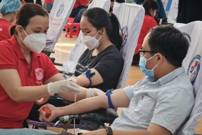 Quảng Ngãi: "Hành trình đỏ năm 2022" vận động 600 đơn vị máu