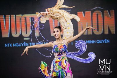 Mãn nhãn với trang phục dân tộc của Hoa hậu Hoàn vũ Việt Nam 2022