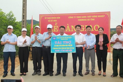Fomosa Hà Tĩnh góp phần xây dựng nông thôn mới