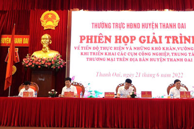 Huyện Thanh Oai: Tháo gỡ khó khăn trong phát triển Cụm công nghiệp