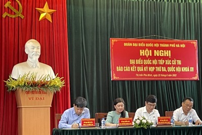 Cử tri huyện Phú Xuyên kiến nghị với ĐB Quốc hội vấn đề về giao thông