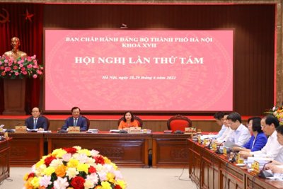 Khai mạc Hội nghị lần thứ 8 Ban chấp hành Đảng bộ TP Hà Nội