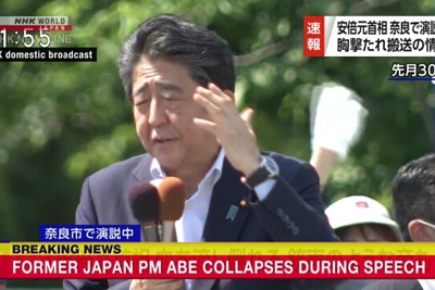 Cựu Thủ tướng Nhật Shinzo Abe bị bắn ở Nara