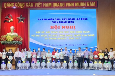 Quận Thanh Xuân: Đối thoại, tháo gỡ vướng mắc cho doanh nghiệp, người lao động