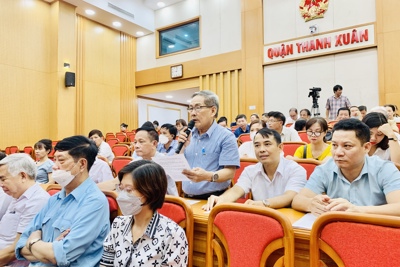 Cử tri quận Thanh Xuân kiến nghị chia tách các tổ dân phố đông dân