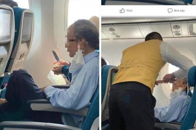 Hành khách mang dao ra gọt hoa quả trên máy bay, Cục Hàng không nói gì?
