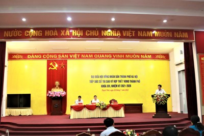 Tập trung giải quyết kiến nghị của cử tri huyện Thạch Thất