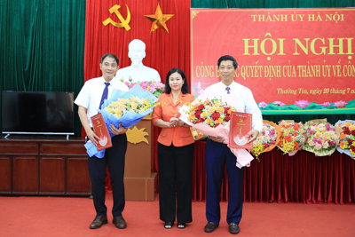 Ông Nguyễn Xuân Minh được điều động, giữ chức Phó Bí thư Huyện ủy Thường Tín