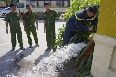 Bộ Công an kiểm tra thực trạng cấp nước phòng cháy, chữa cháy tại Hà Nội