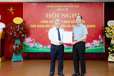 TS Nguyễn Trọng Hiếu giữ chức Phó Giám đốc Bệnh viện Đa khoa Đức Giang