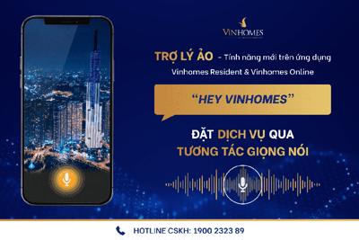 Trợ lý ảo trên ứng dụng Vinhomes Resident và website Vinhomes Online