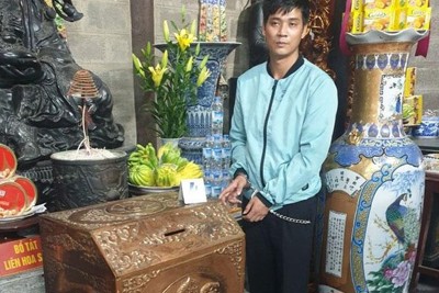 Hai chú cháu gây ra hàng loạt vụ trộm cắp tại đình chùa ở Phú Thọ