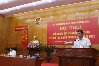 Quận Hoàng Mai: Hoàn thành hơn 37.000 hồ sơ thủ tục hành chính