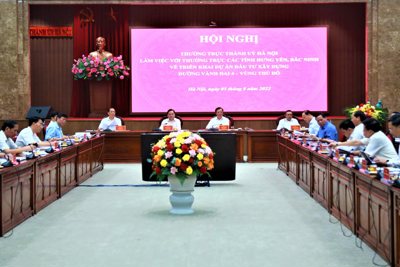 Hà Nội làm việc với các tỉnh về triển khai Dự án đường Vành đai 4