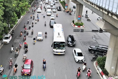 Giao thông đường Nguyễn Trãi thông thoáng trong ngày đầu tách dòng phương tiện