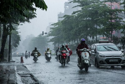 Dự báo thời tiết ngày 8/8: Hà Nội mưa rào, dông rải rác, gió giật mạnh